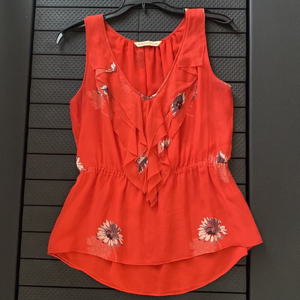 Rebecca Taylor Silk Top, Size 4
